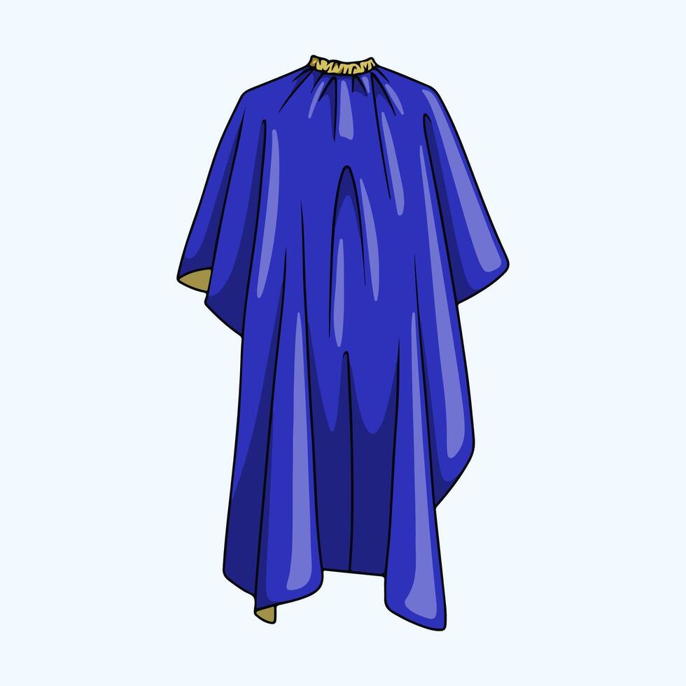 Haircut gown or apron for customers vector