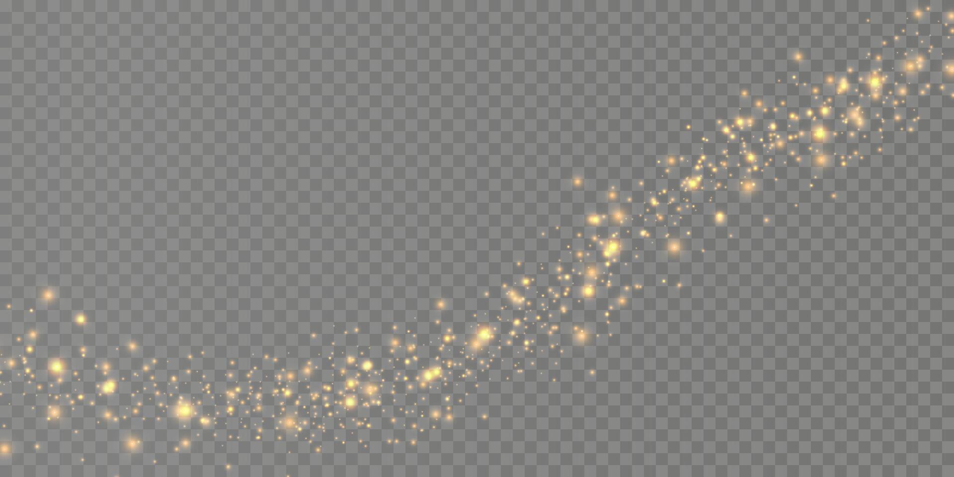 A Beautiful Glittering Golden Sparkle Trail vector