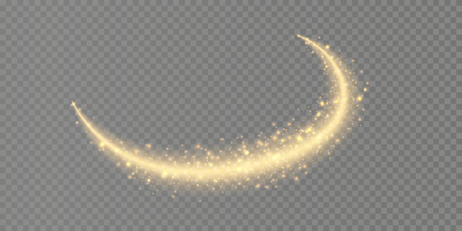 The Golden Sparkle Trail featuring vector