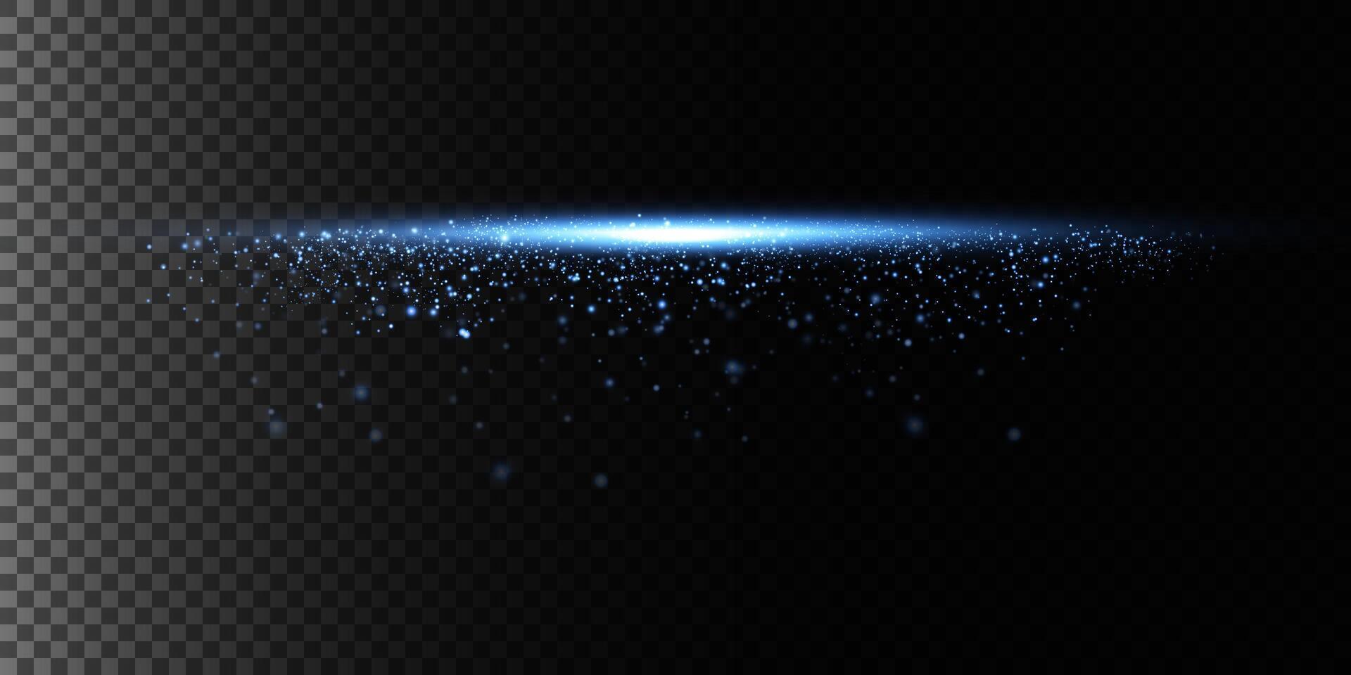This artwork presents an abstract blue light particle beam vector