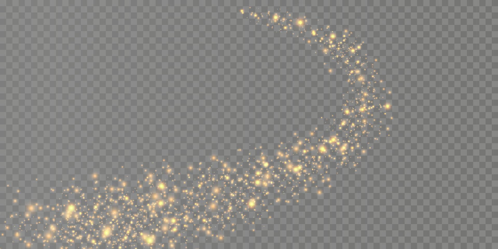 A shimmering and vibrant trail of sparkling glitter vector