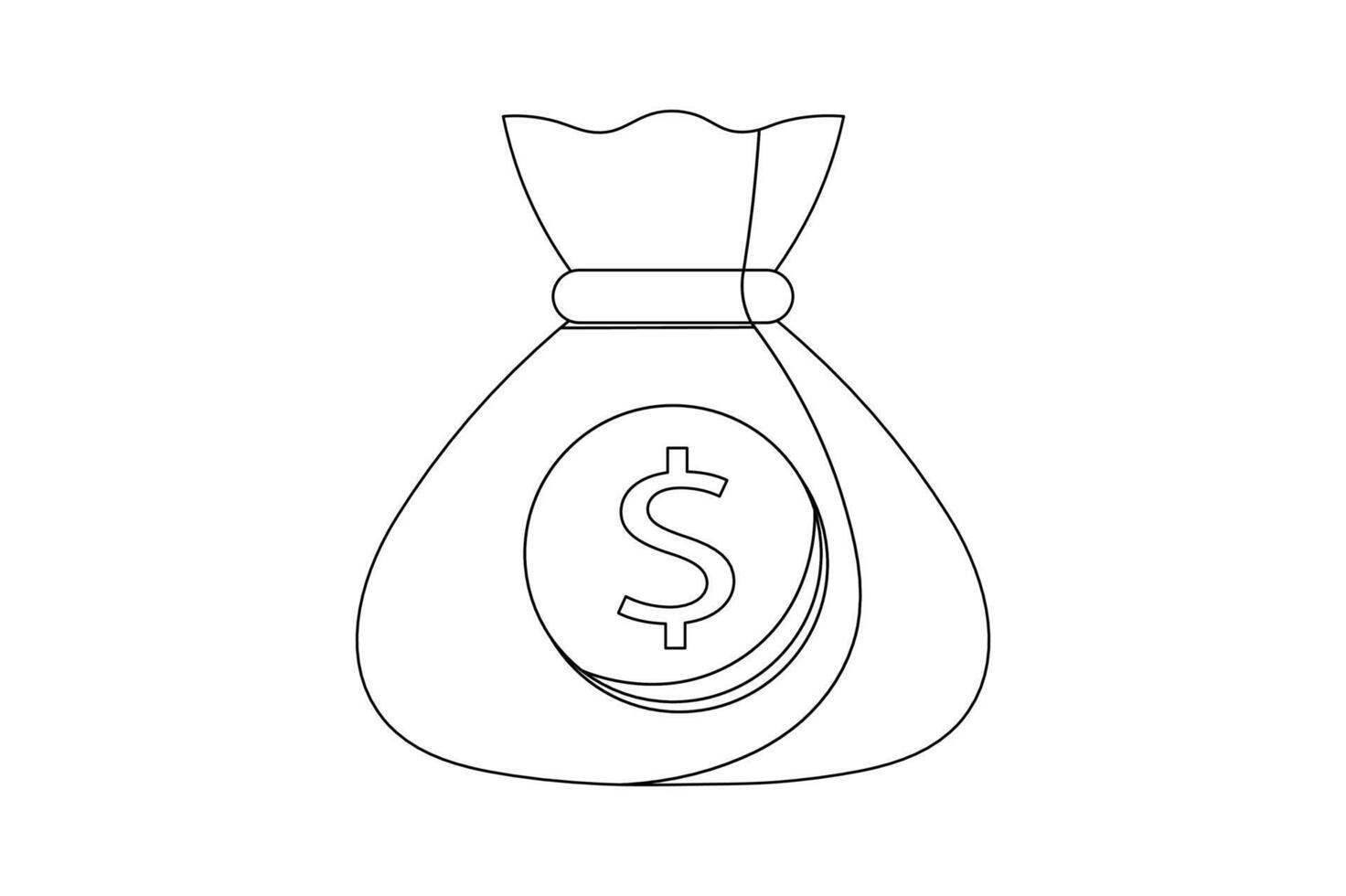 Secure Funds Sack Icon, financial money sack icon, dollar sack icon design, savings money sack vector