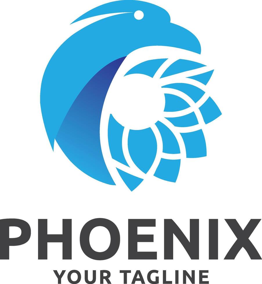 Phoenix Logo Design Firebird Logo Design vector