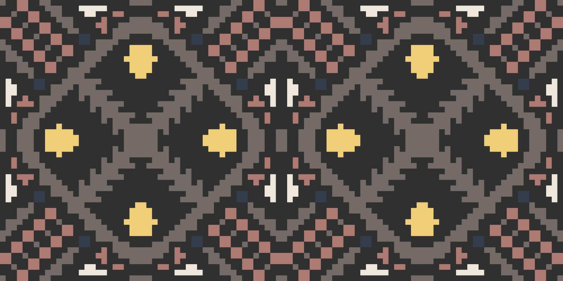 Geometry Shapes Ethnic Design Pattern Drawingfolk Embroidery, Aztec Geometric Ornament Print. Design for Carpet, Wallpaper, Clothing, Wrapping, Fabric vector