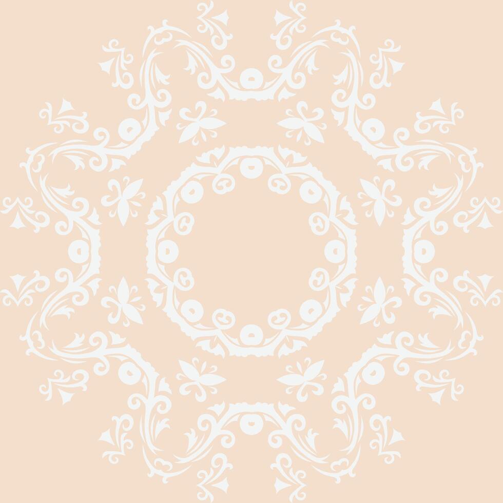 Damask Pattern Design Diamond Shapes Geometric Patterns Math Folk Embroidery, Aztec Ornament Print. Design for Carpet, Wallpaper, Clothing, Wrapping, Fabric vector