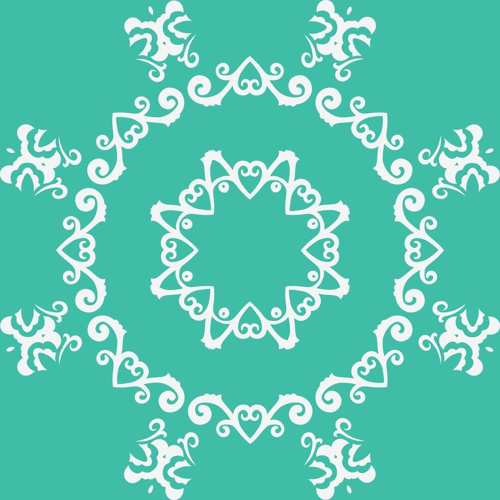 Damask Styles Scandinavian Traditional Dress Pattern Folk Embroidery, Aztec Ornament Print. Design for Carpet, Wallpaper, Clothing, Wrapping, Fabric vector