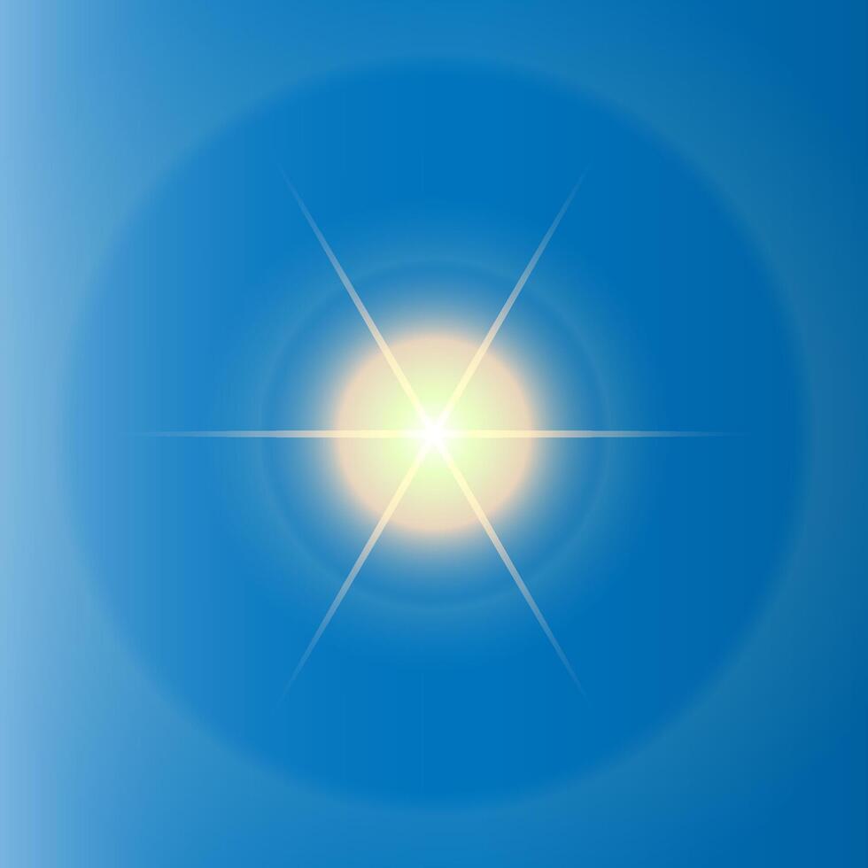beautiful bright star, bright special effect on blue background,decoration vector