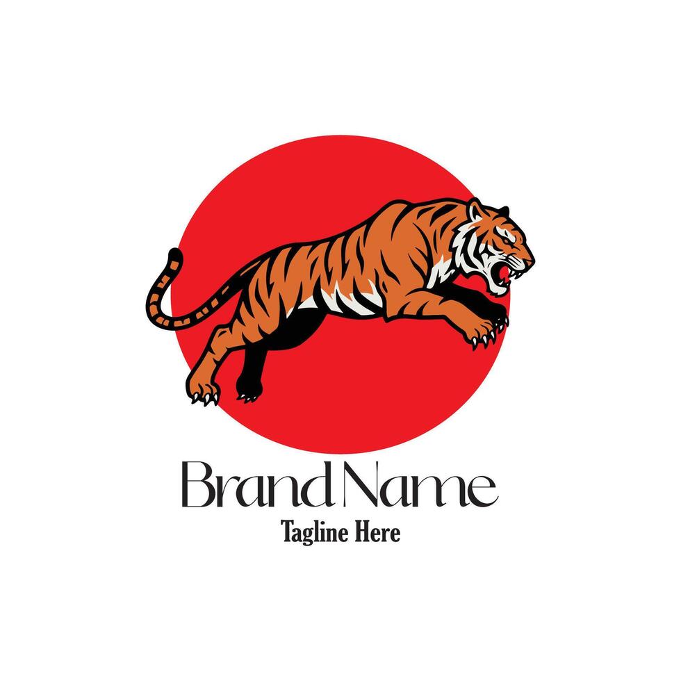 TIGER JUMP LOGO vector