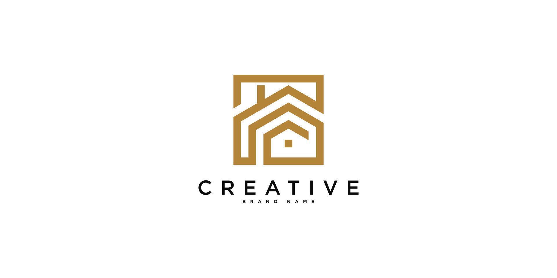 House logo icon designs with modern concept. vector