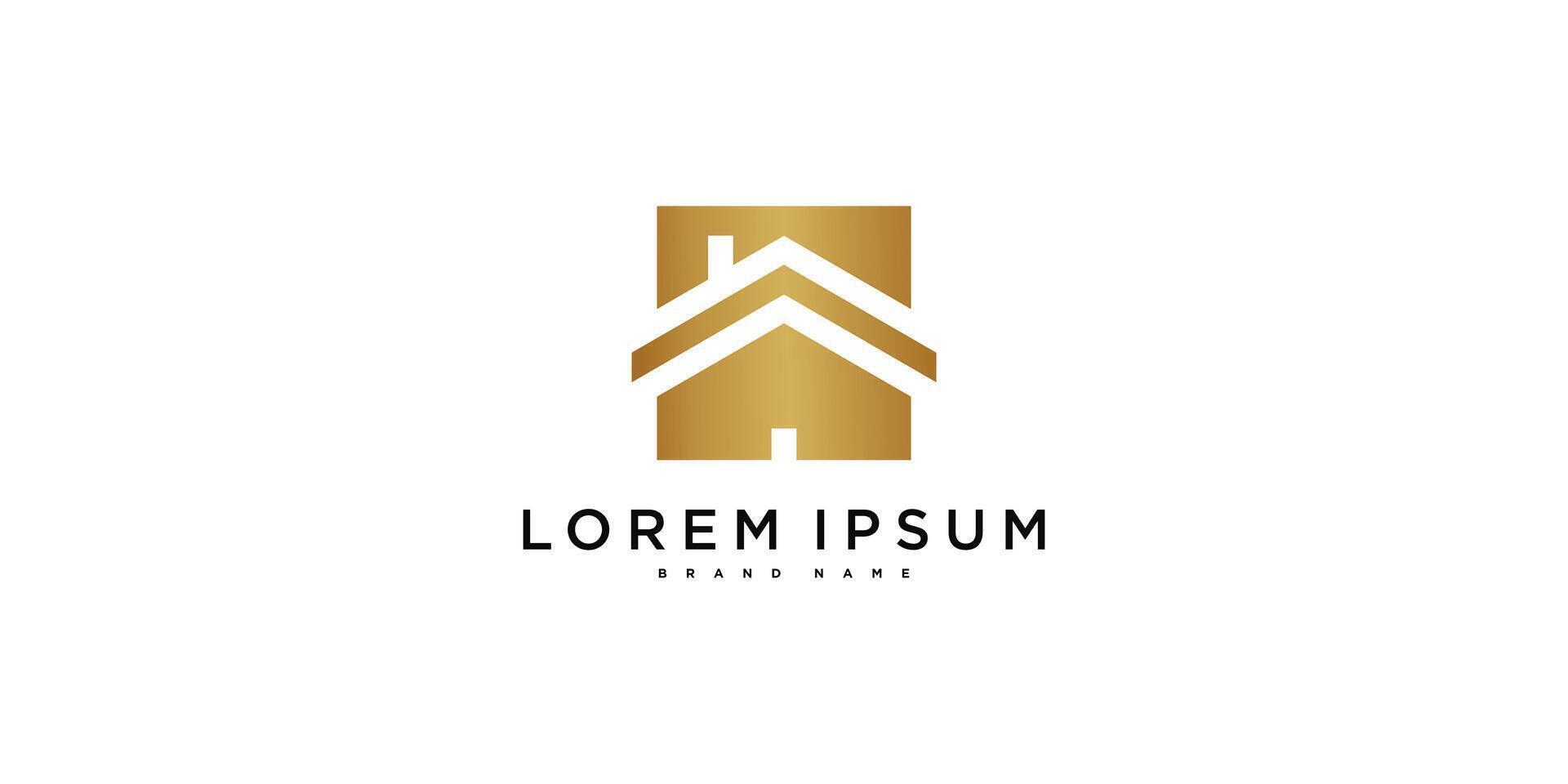 Modern creative home logo design concept. vector