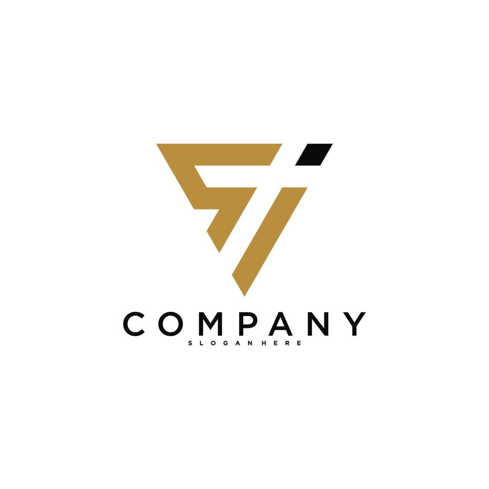 Abstract number 7 logo design. Modern logo idea. Premium vector