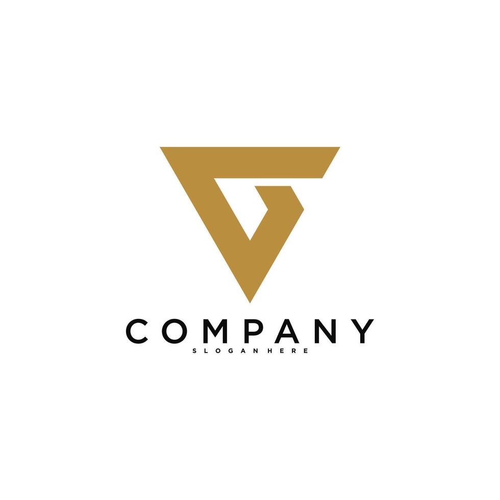 Abstract letter G logo designs. Modern logo idea. vector