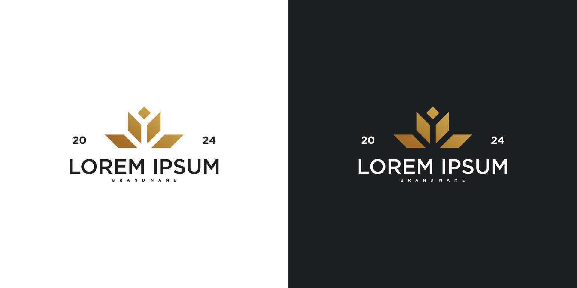 Floral logo design. Flower leaf abstract icon vector