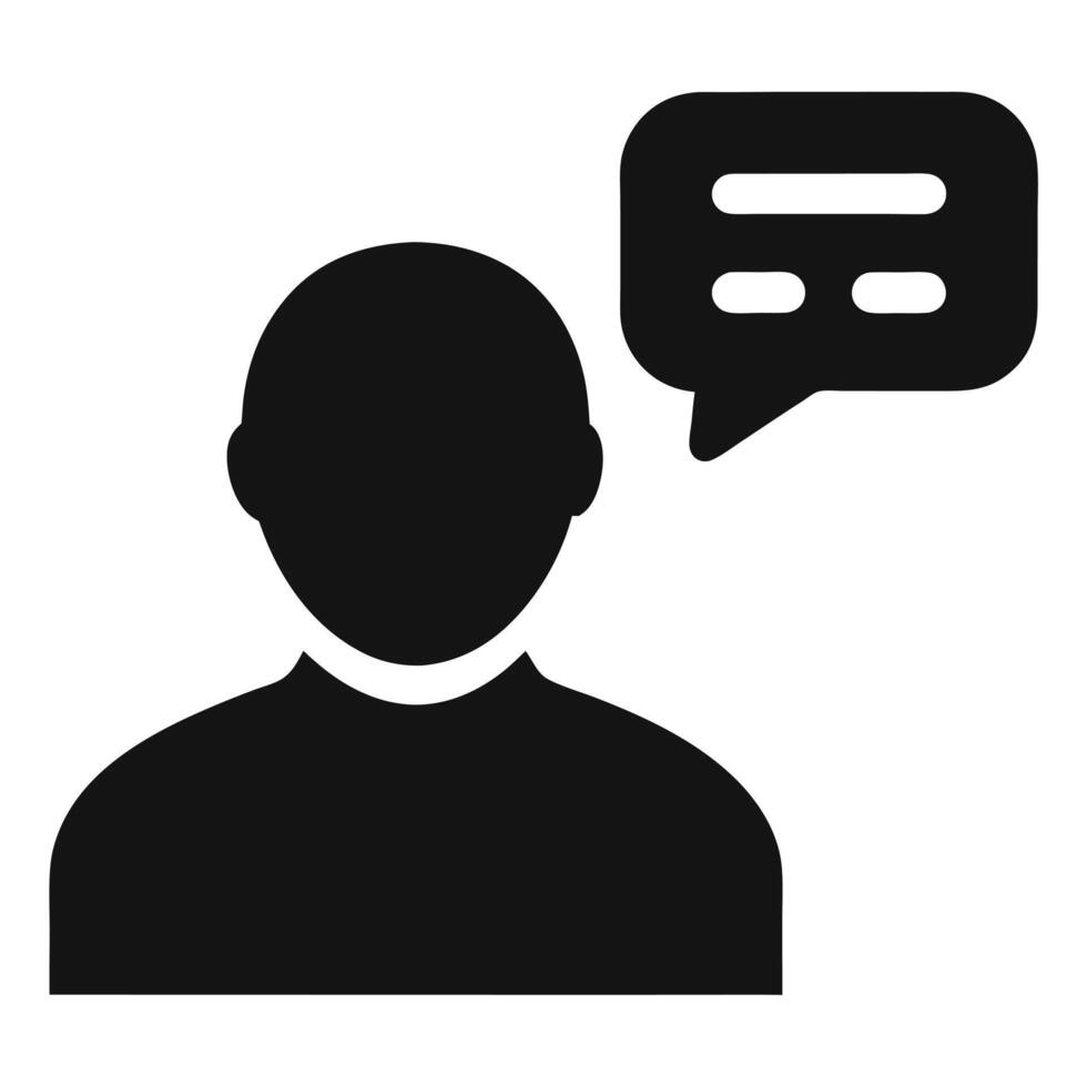 User Communication Icon With Message Bubble For Dialogue And Customer Service vector