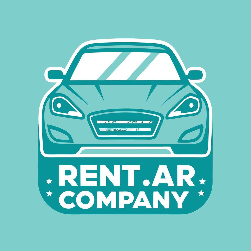 Car Rental Company Logo Minimal Design vector