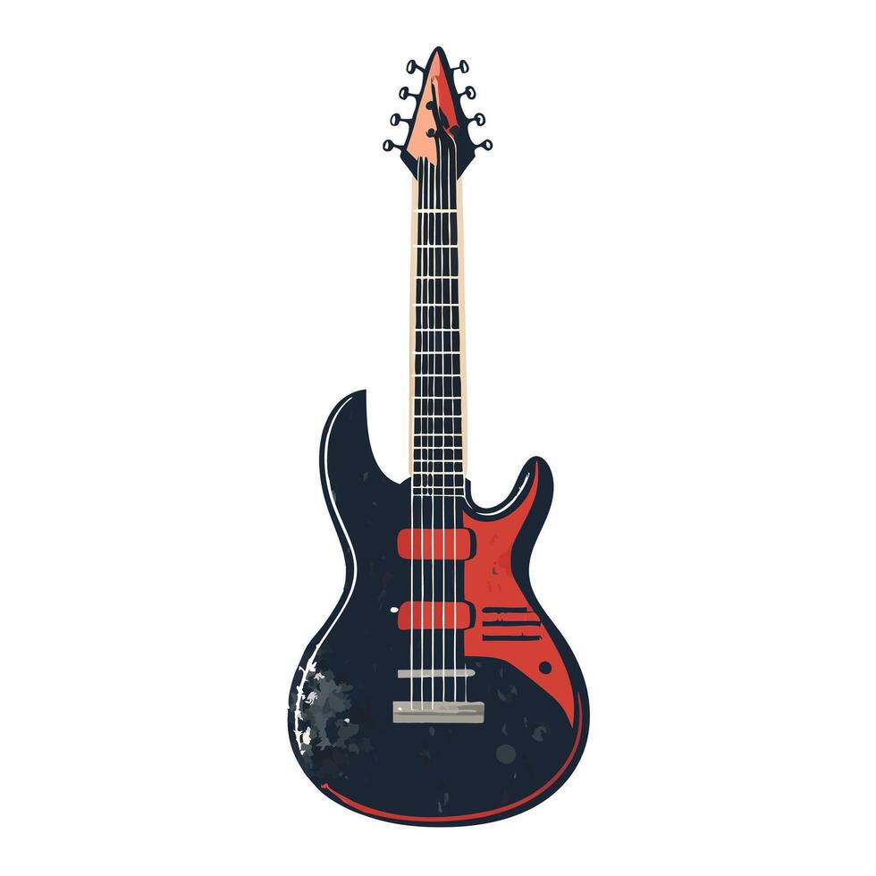 Isolated Electric Guitar Music Instrument Illustration vector