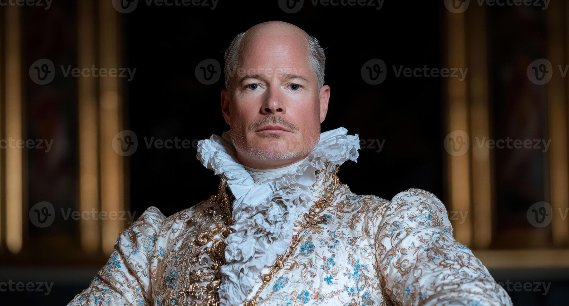 Portrait of a man in a historical costume. photo