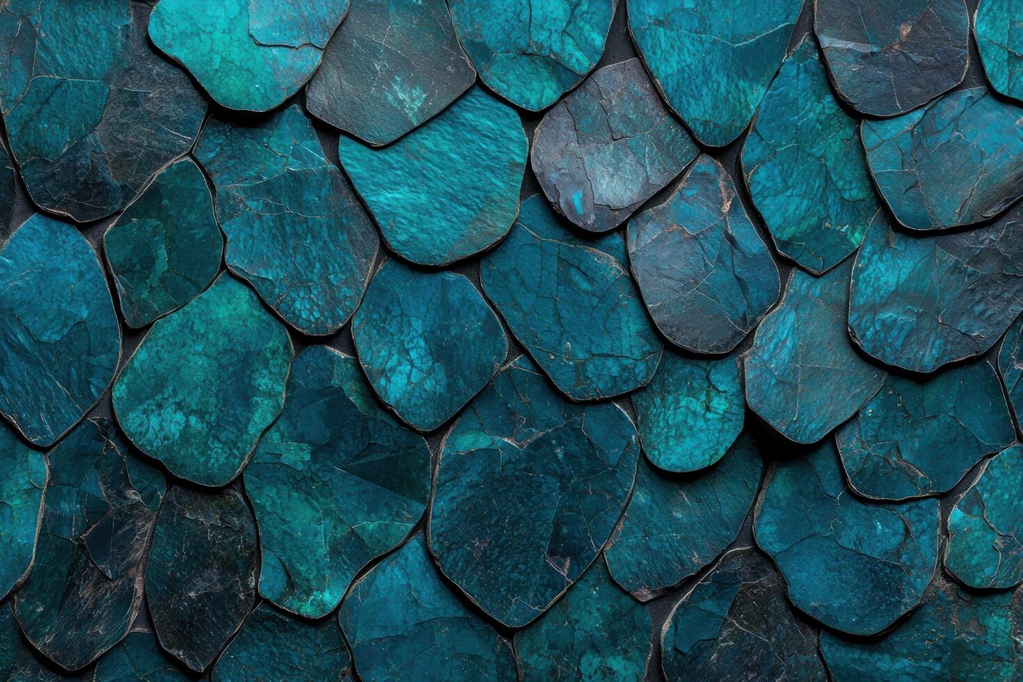 Abstract teal stone tile background texture photo