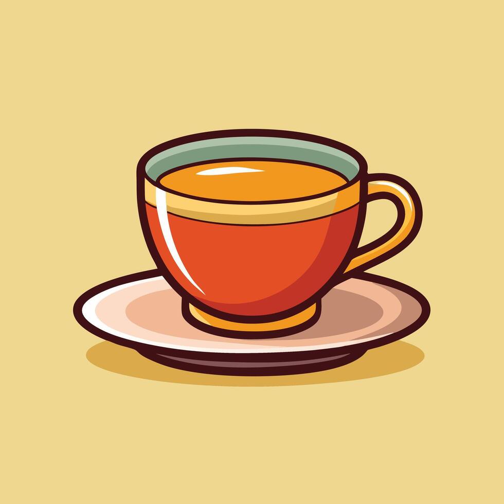Cup Of Tea Illustration Graphic vector
