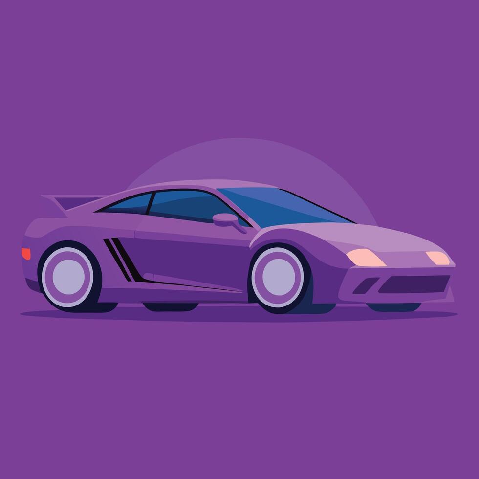 Purple Sport Car Illustration vector