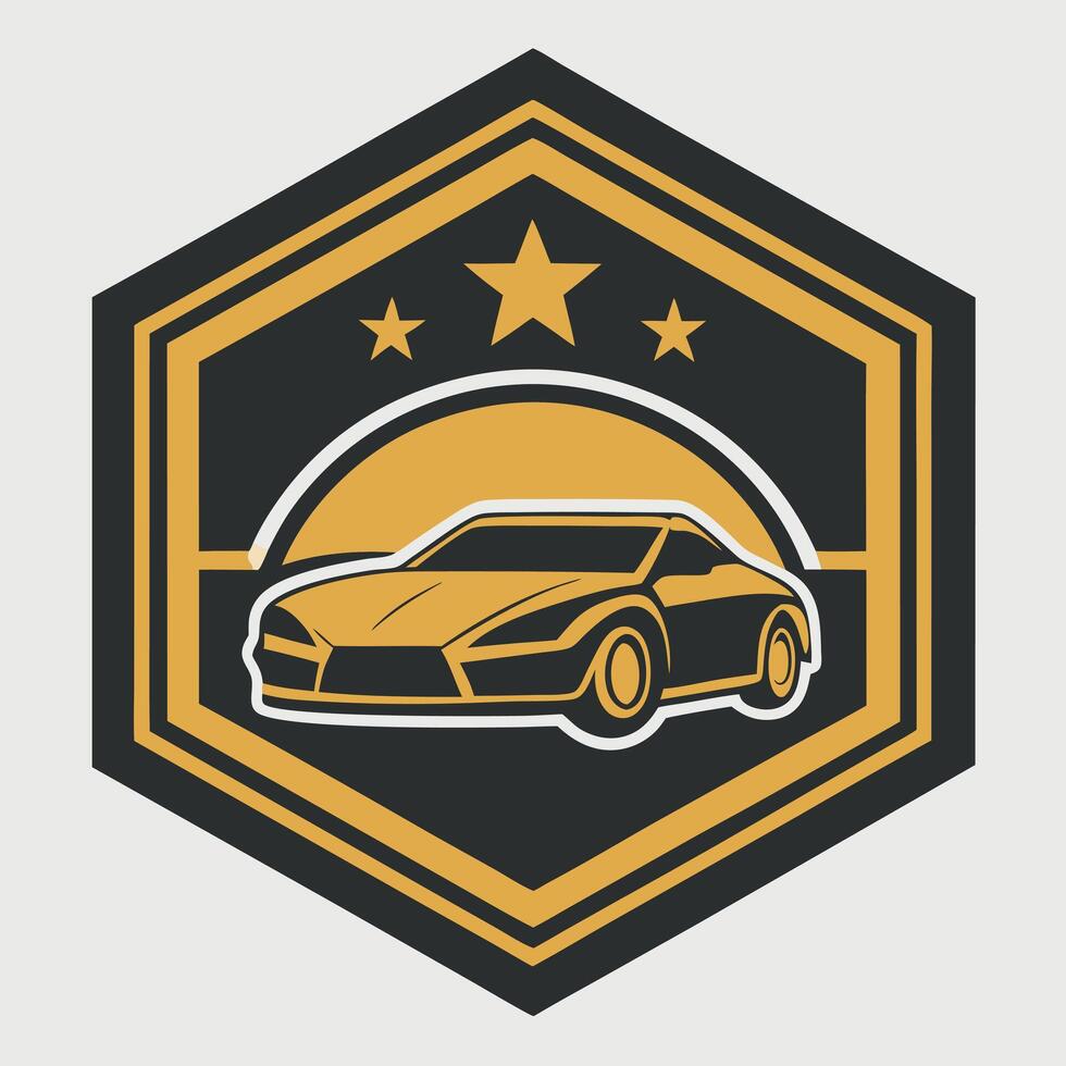 Car Badge Graphic Stylized Image vector