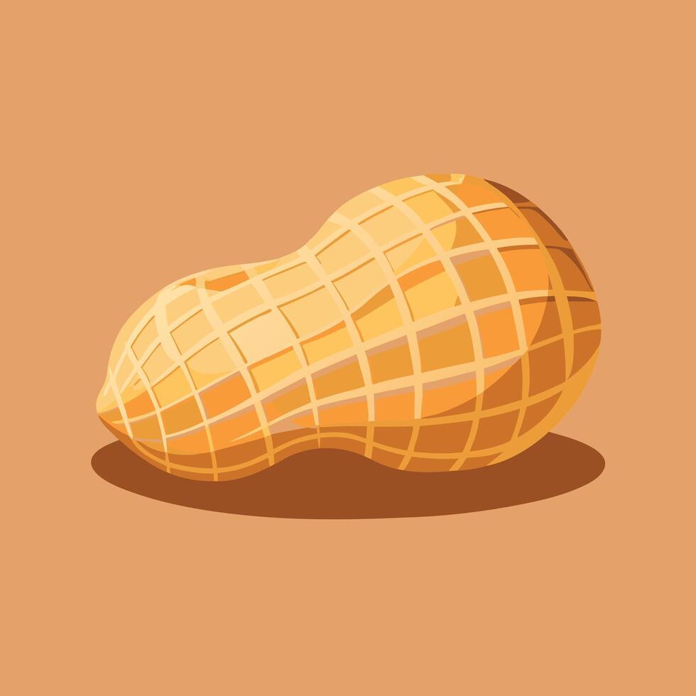 Illustration Of An Isolated Cartoon Peanut Shell vector