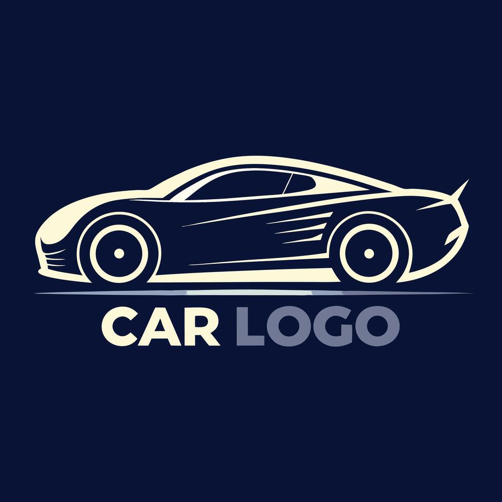 Modern Car Creative Illustration Logo vector