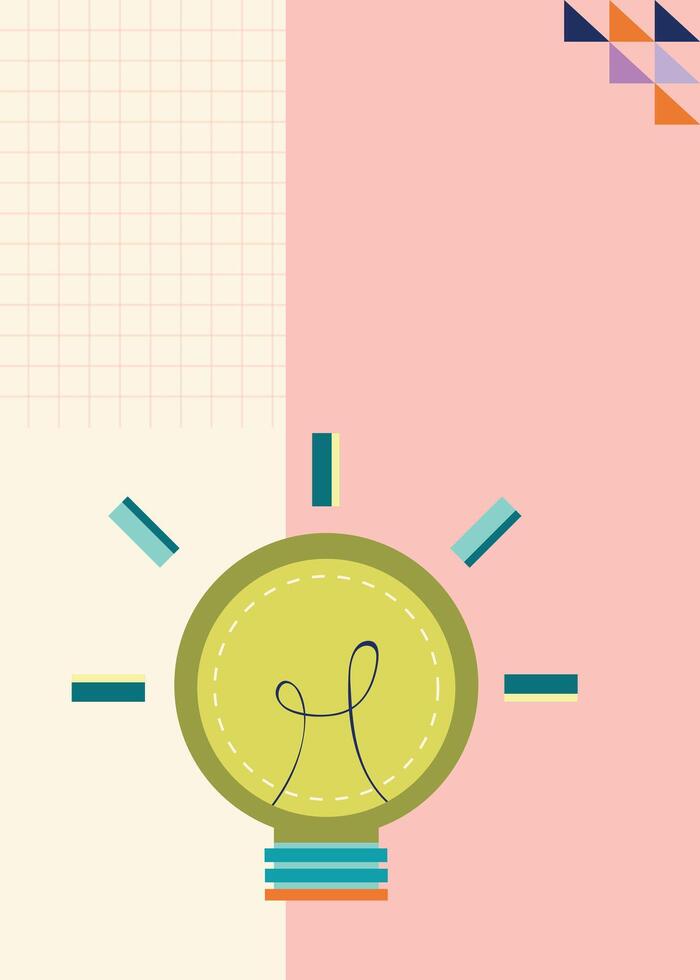 A Creative Lightbulb Illustration for Innovation and Ideas vector