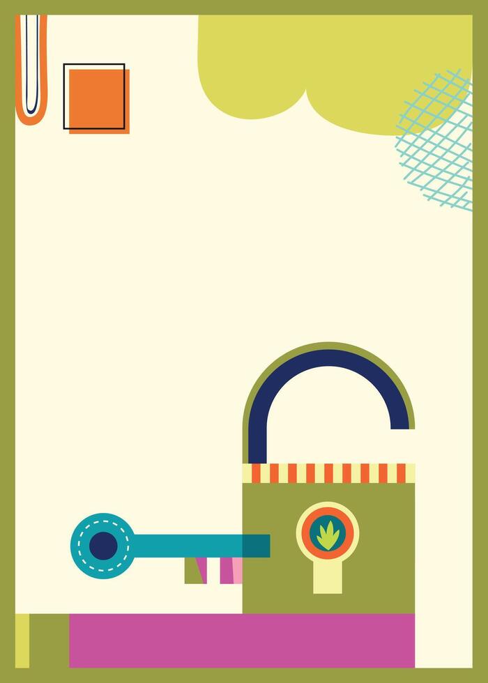 Unlock the digital world with secure key vector