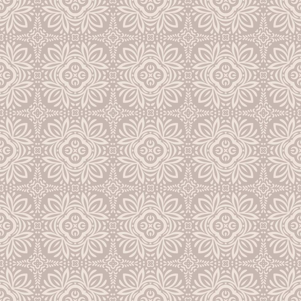 seamless pattern with intricate floral design. vector