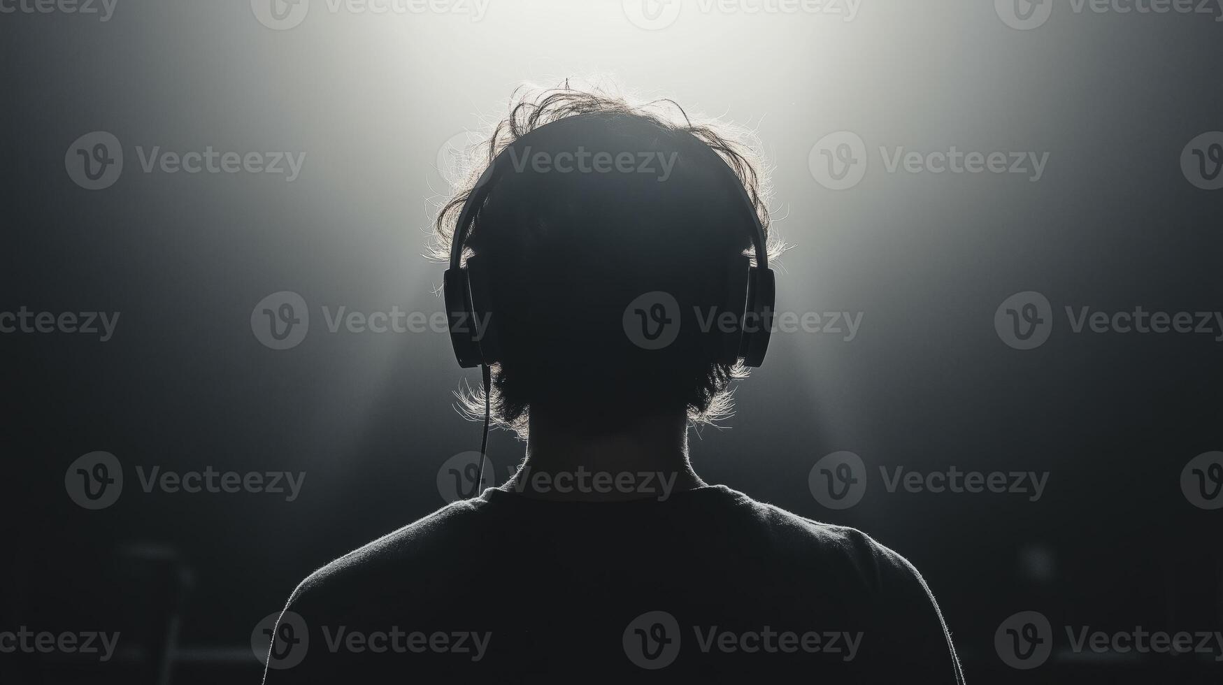 Contemporary Headphones Lifestyle Shot photo