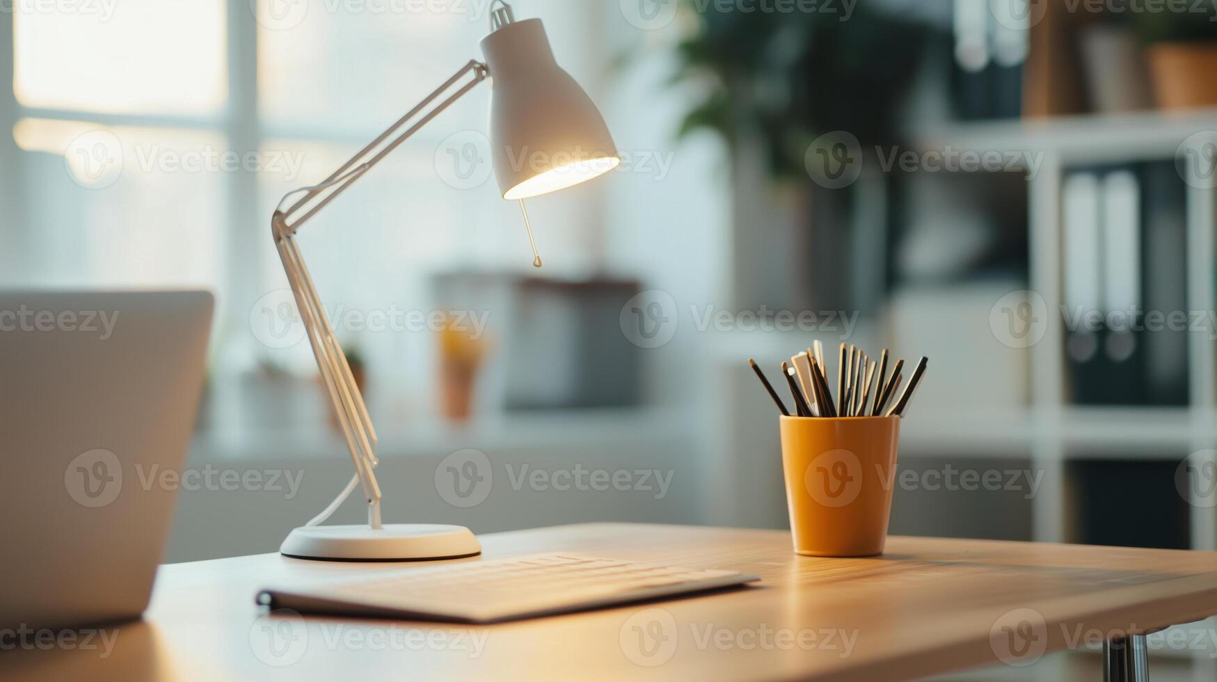 Bright Corner Office Scene photo