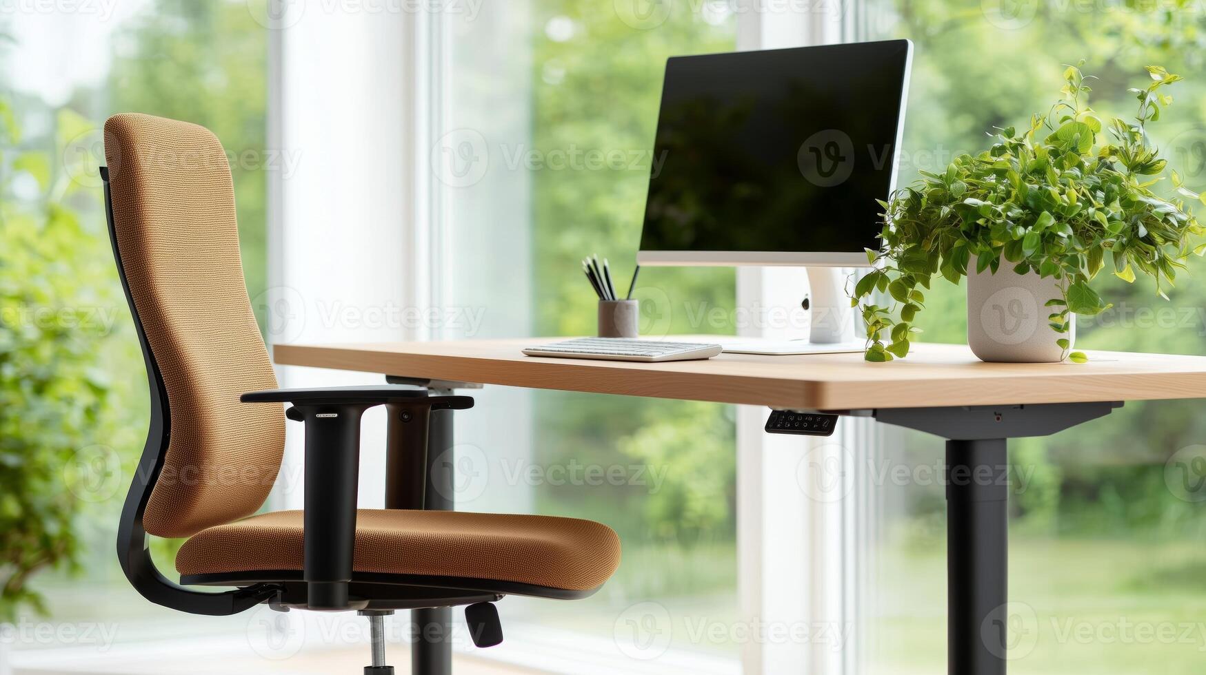 Functional Design Home Office Natural Light photo