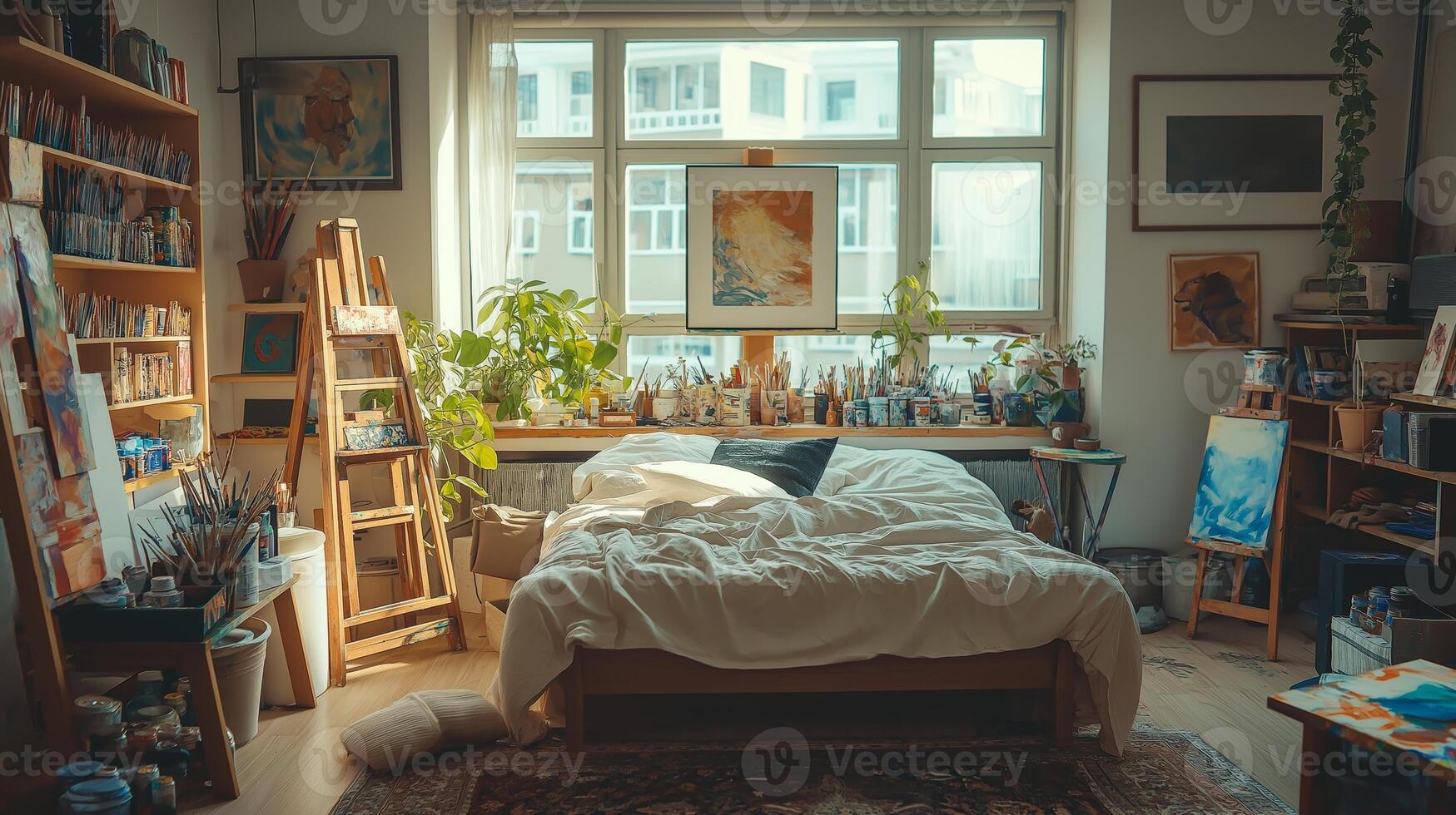 Creative Vibe Cozy Den Modern Style Art Supplies Artistic Vibe Ambiance photo