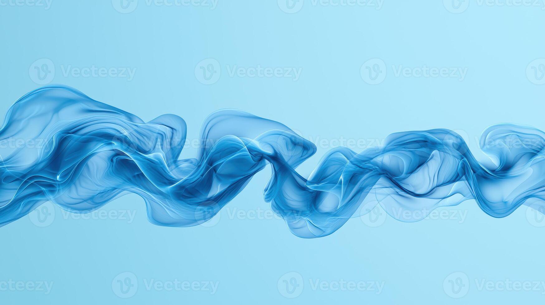 Flowing blue waves create serene and calming visual effect, perfect for backgrounds or abstract designs photo