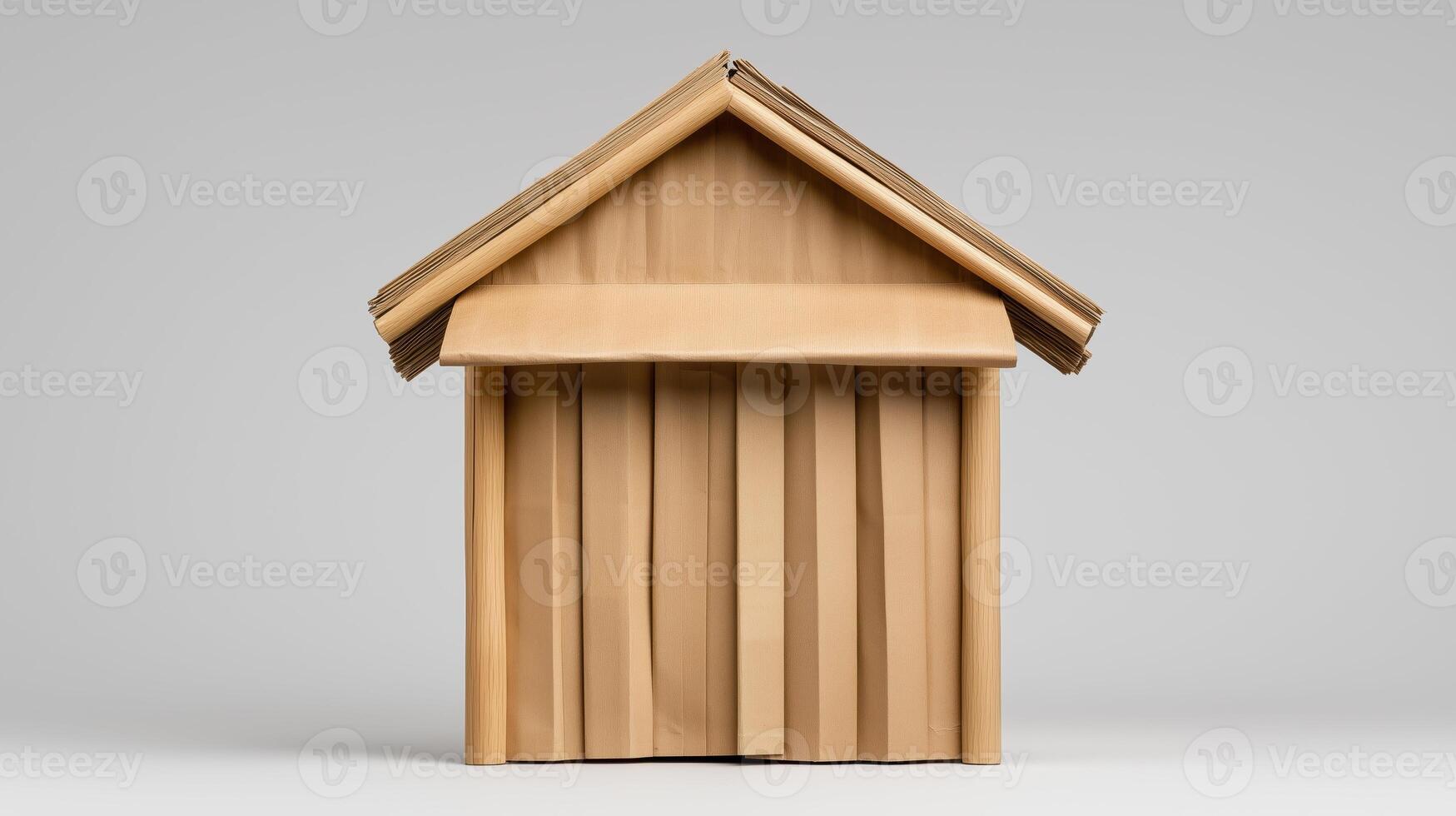 creative representation of house made from folded paper showcases demand for innovative design in currency and import markets photo