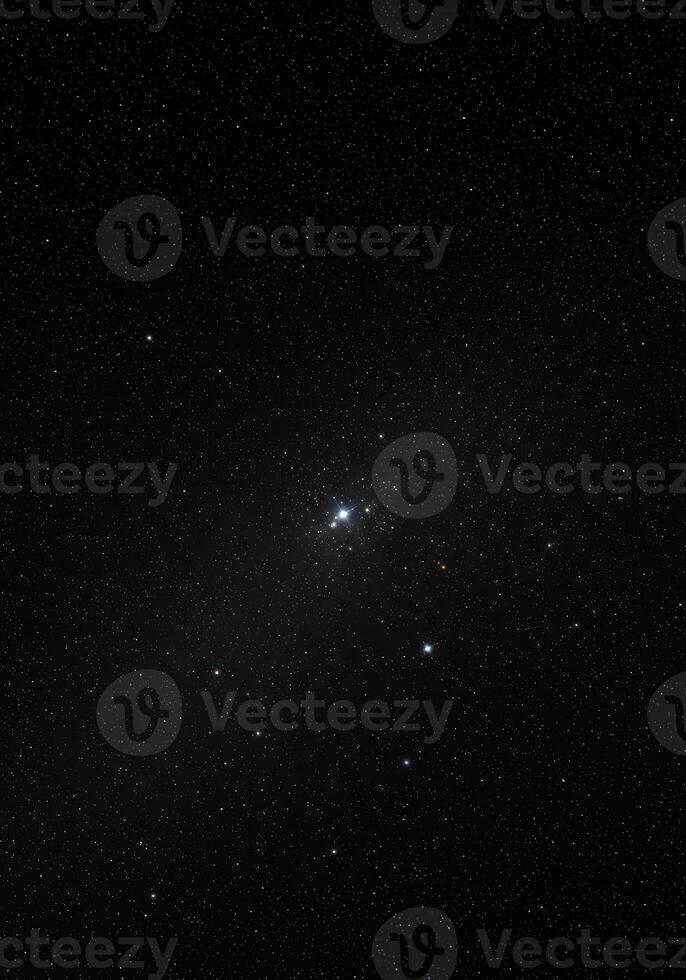 A breathtaking view of countless stars in the vast, dark expanse of the night sky. photo