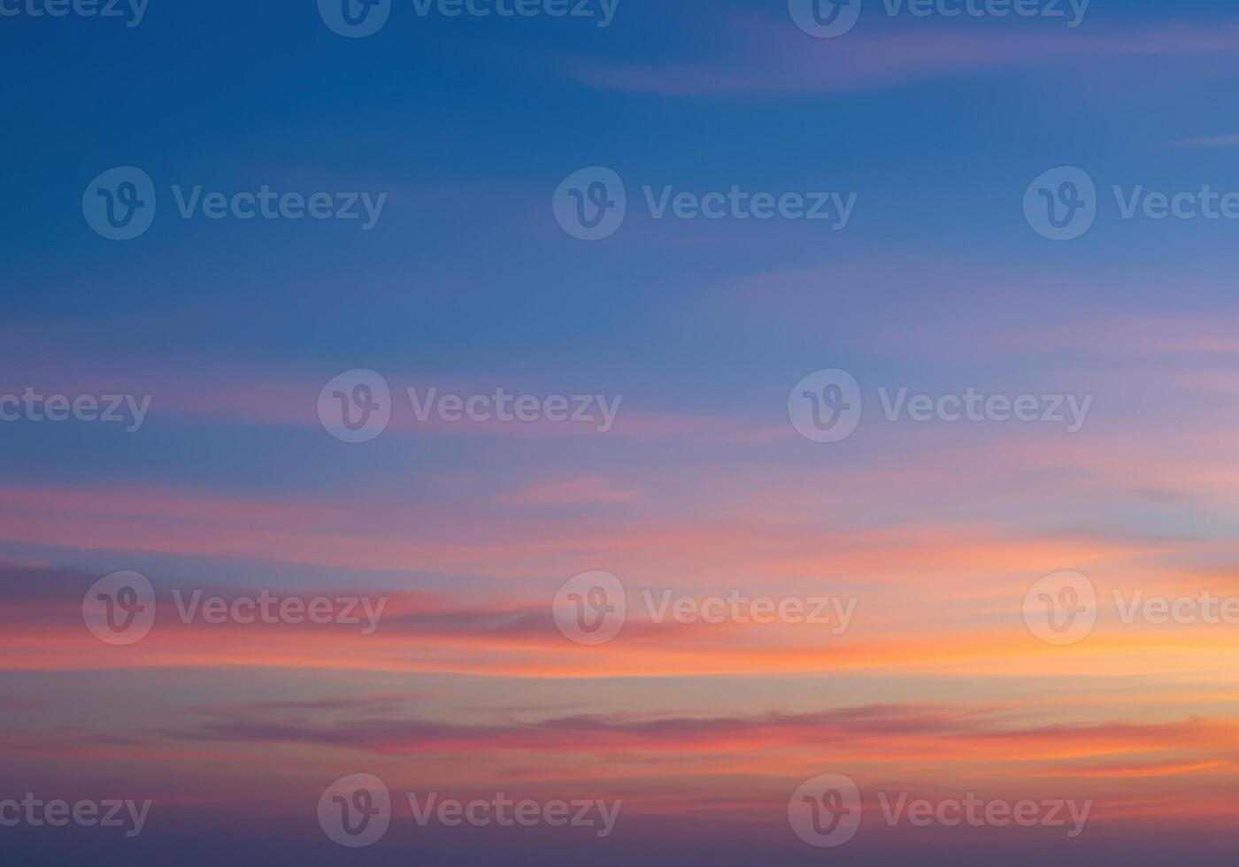 A mesmerizing view of the sky ablaze with vibrant colors at sunset, providing a peaceful scene. photo