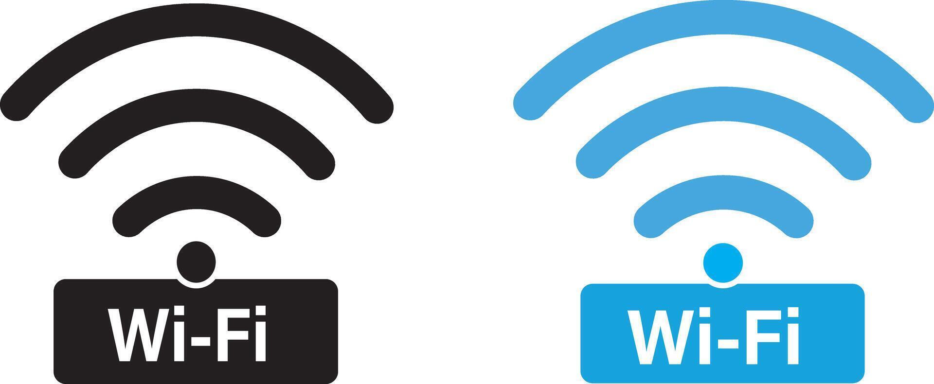 wifi icon sheet, wifi icon image, free WiFi icon set symbol.Orange, blue, black wifi sign on white background vector