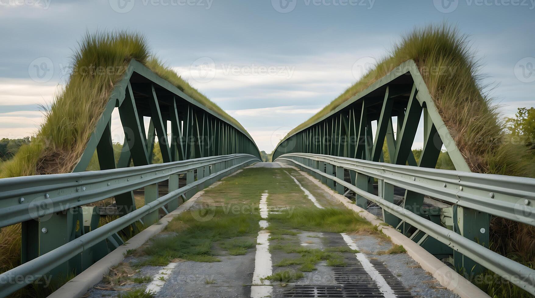 Wildlife bridge supporting biodiversity and ecosystem connectivity in urban areas photo
