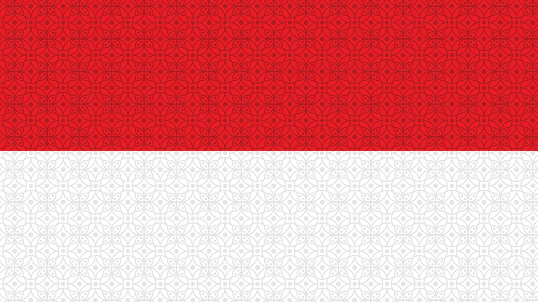 indonesia flag pattern batik BACKGROUND vector