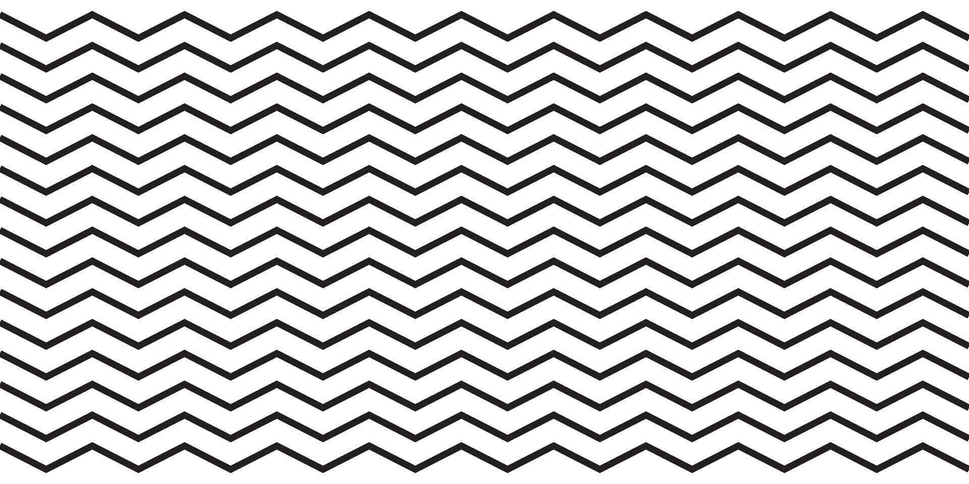 wavy zigzag lines. Black underlines wavy curve zig zag line pattern in abstract style, horizontal line eps 10. vector