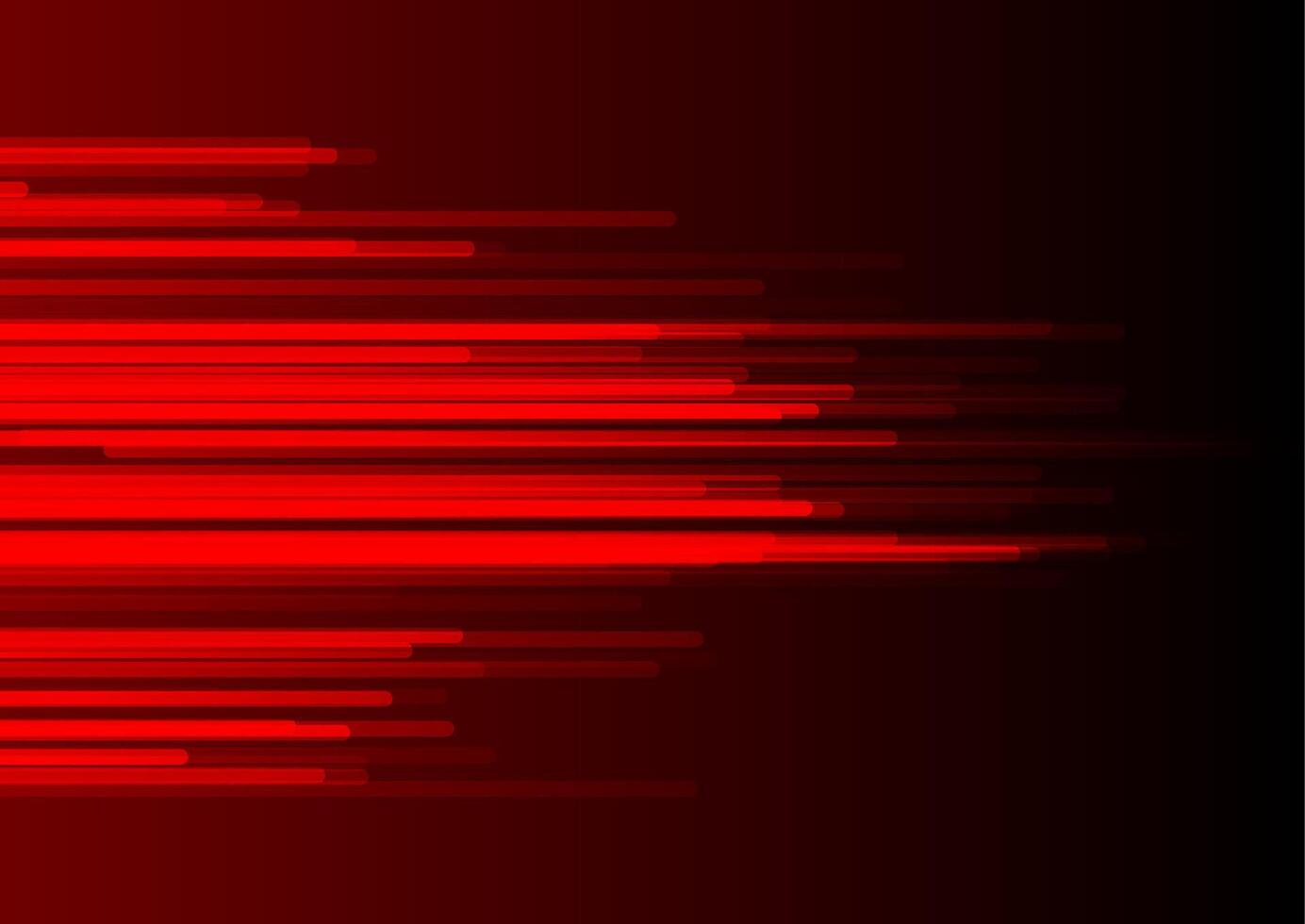 Glowing red minimal lines abstract futuristic tech background vector