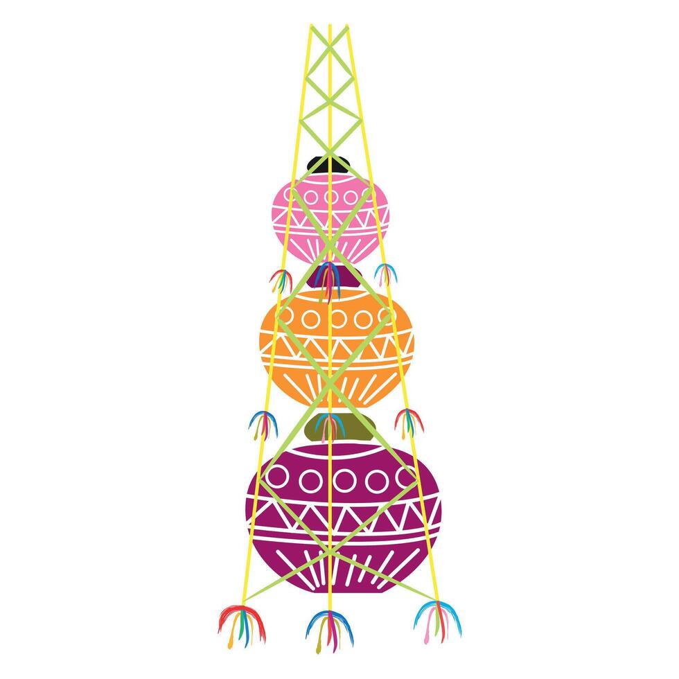 Baisakhi hari Creative Abstract Art vector
