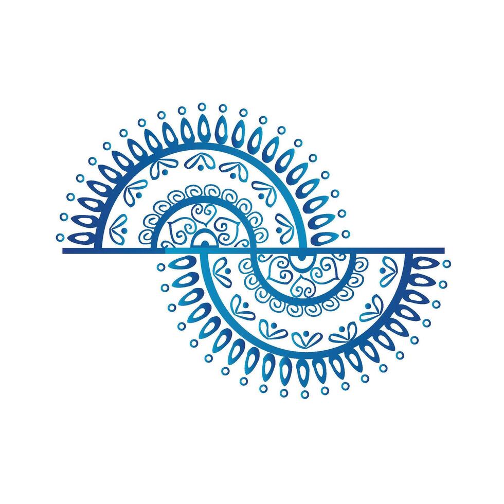 Mandala shape design Creative Art vector