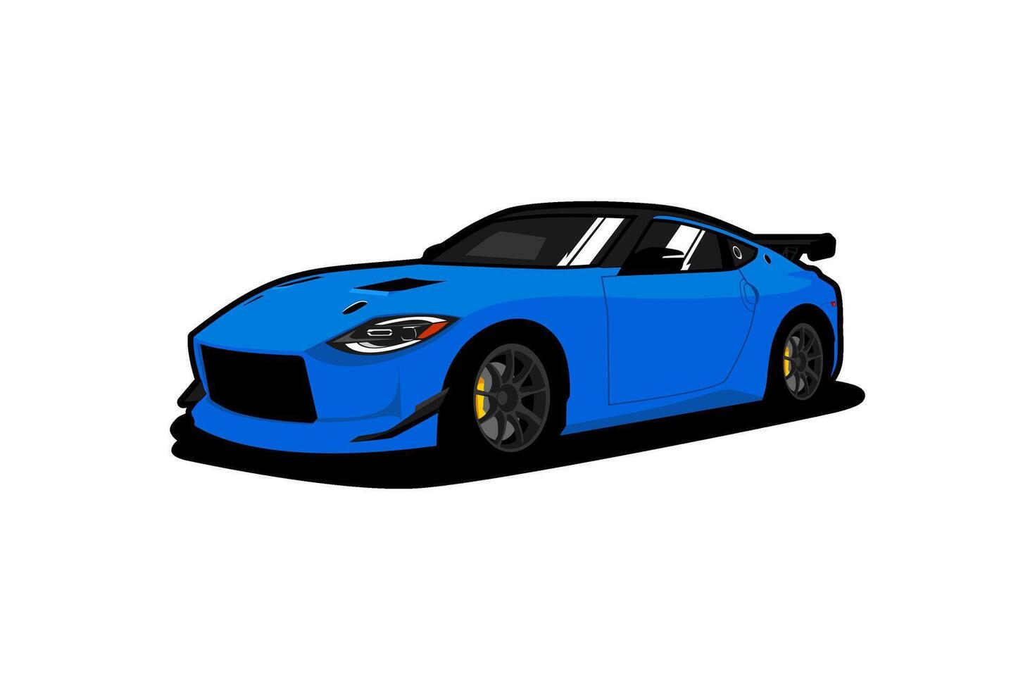 modern sports car vehicle image illustration vector