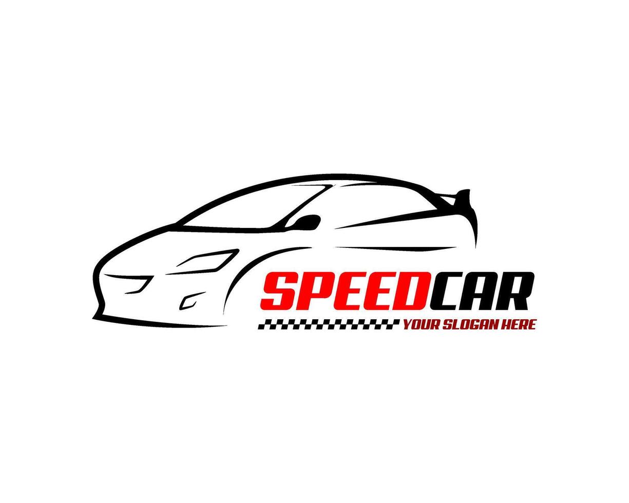 car speed automotive logo design vector