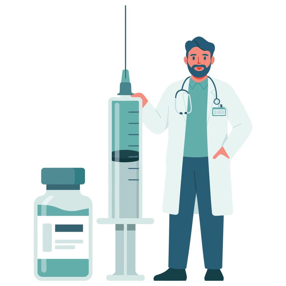 Modern biotechnology Illustration.. vector