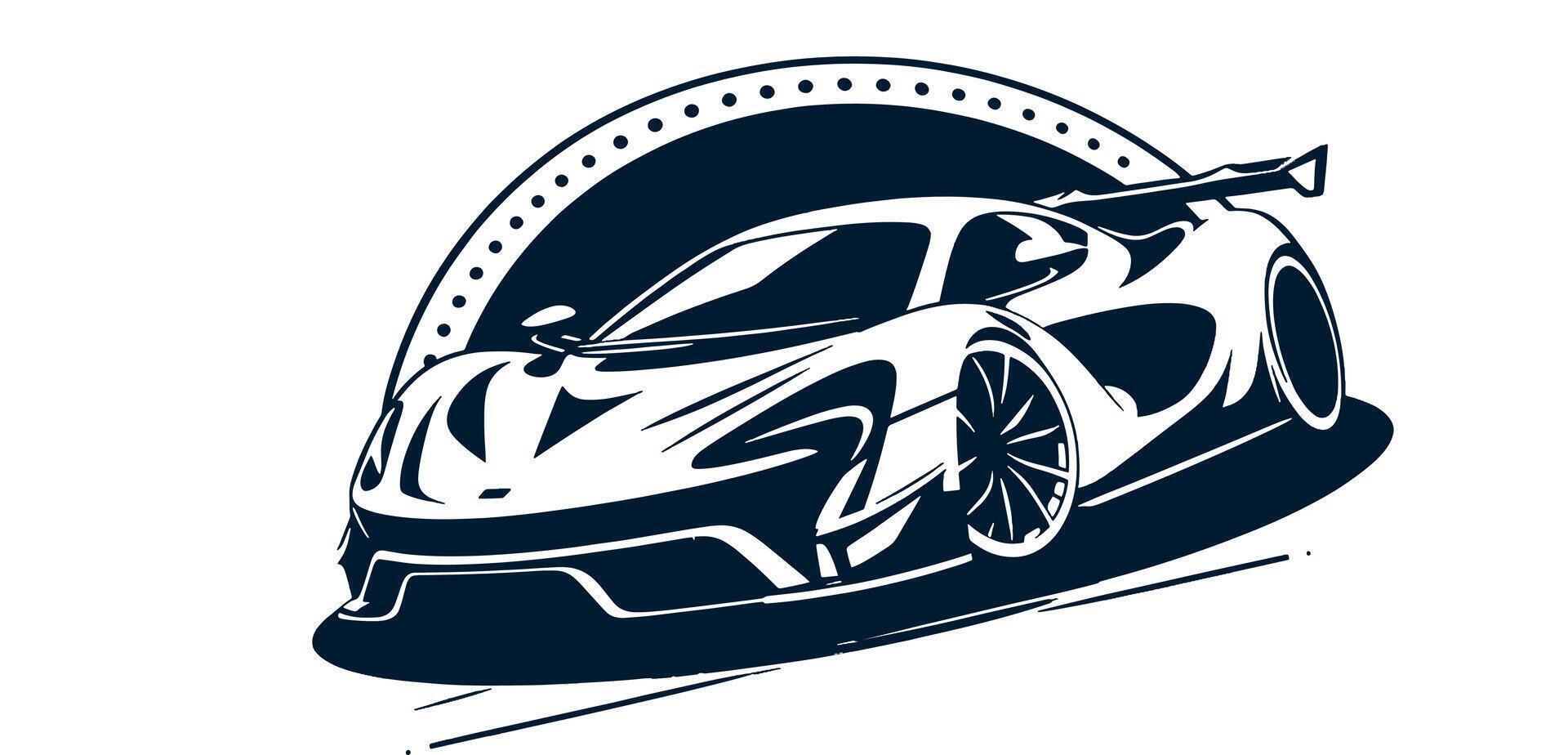 Futuristic car illustration vector