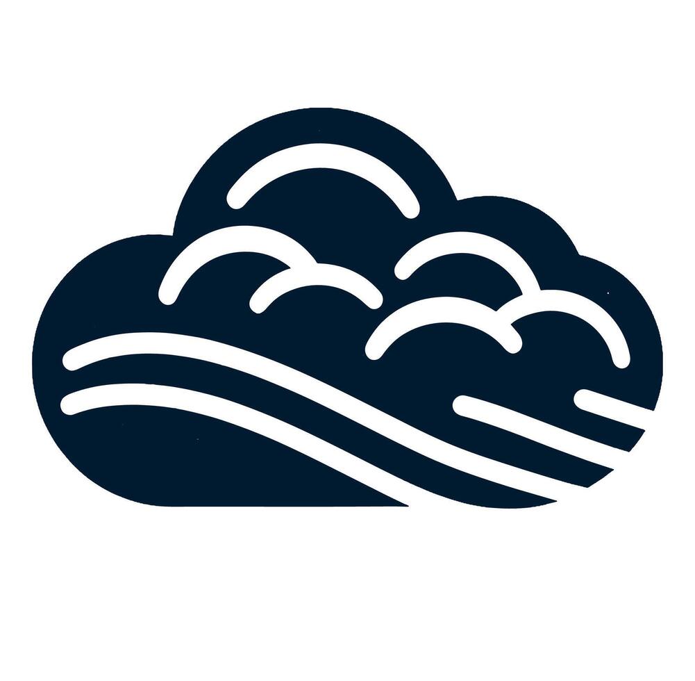 Cloud icon illustration isolated on white background vector